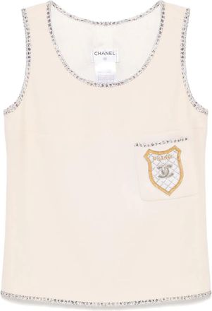 Chanel 2005 sleeveless top - White