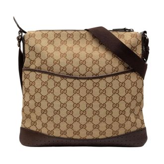 Gucci Pre-owned Cross Body Bags, female, Brown, Size: ONE SIZE Pre-owned Crossbody Messenger Bag