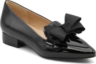 Adrienne Vittadini Pasteur Bow Pump in Black Patent at Nordstrom Rack, Size 6.5