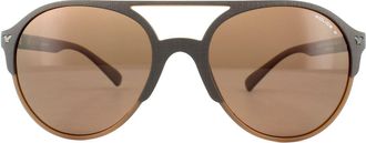 Police Zonnebril Game 7 Spl163 94cp Mat Bruin Bruin Gepolariseerd