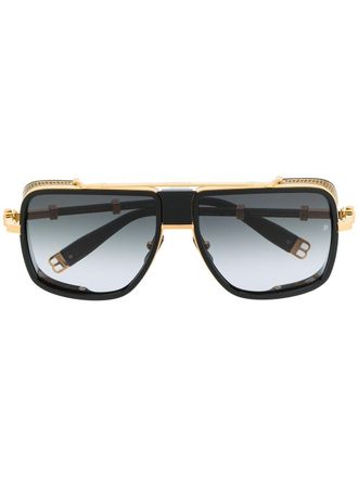Balmain x Akoni gradient tinted oversized sunglasses - Black