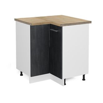 Vicco Armario De Esquina R-line, Hormig&oacute;n Negro, 75.6 Cm Et Roble