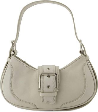 Osoi Womens Brocle Shoulder Bag White Calfskin