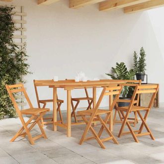 vidaXL Vidaxl - Mesa De Jard&iacute;n Extensible Madera Maciza Teca 110-160x80x75 Cm