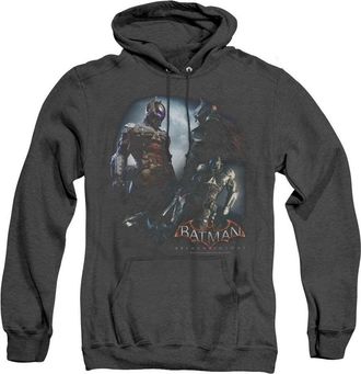 Gildan Batman Arkham Knight Face Off Adult Heather Hoodie / Hooded Sweatshirt