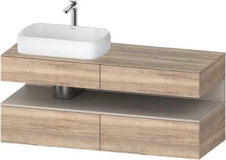 Duravit Qatego Consola Mueble Bajo Lavabo, 2 Extensiones, 2 - Duravit
