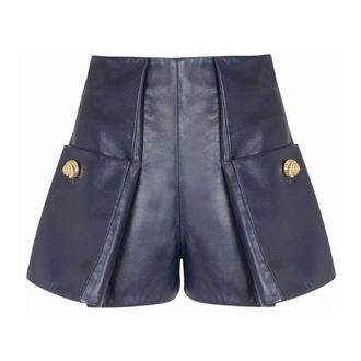 Balmain Mujer, Pantalones cortos, Azul, Talla: S