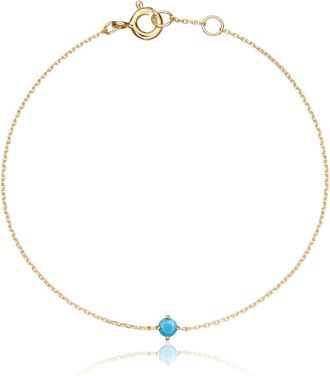 Lily & Roo Gold Small Birthstone Pendant Bracelet