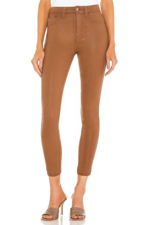 Pistola Denim Aline High Rise Skinny Jeans In Cognac