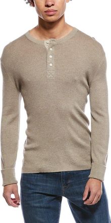 SIMKHAI Hezekiah Silk & Cashmere-Blend Henley Shirt