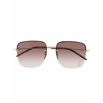Saint Laurent Sunglasses, female, Yellow, Size: 58 MM Sl312M Sunglasses