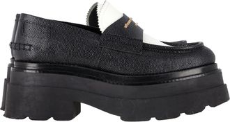 Alexander Wang Alexander Wang Pre-owned Womens Carter Chunky Sole Loafers in Black and White Leather Calf Leather - Size 38.5 EU/IT
