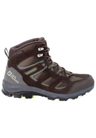 Jack Wolfskin Wanderschuh JACK WOLFSKIN VOJO 3 TEXAPORE MID M, Herren, Gr. UK 12,5 - EU 47,5, Normalschaft, braun (schwarz, braun, lime), Main Material Second Mater