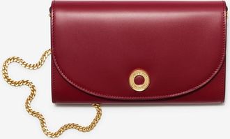 Burberry Leather Chain Strap Wallet