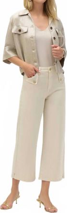Joseph Ribkoff Stretch Denim Culotte Jeans In Greige