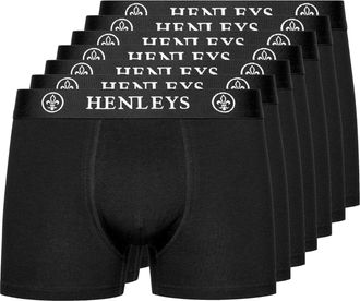 Henleys Mens Essentials Multipack Boxer Shorts(XXL,7pack/McBlacken-Black)
