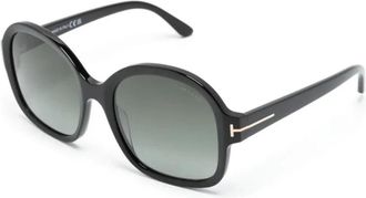 Tom Ford Hanley Zonnebril - unisex - Zonnebrillen - Zwart - 57 MM - Accessoires