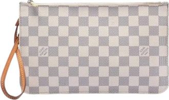 Louis Vuitton Pre-owned Clutches, female, White, Size: ONE SIZE Pre-owned Neverfull Pouch