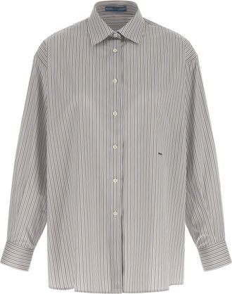 Prada Multicolor Cotton Womens Blouse