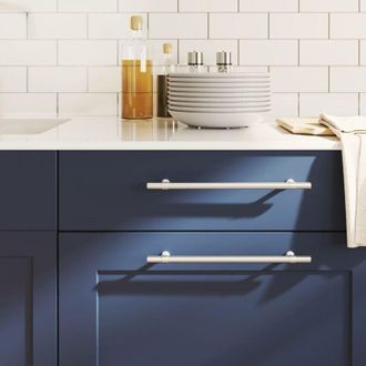 vidaXL Maniglie per Mobili 20 pz Argento 224 mm in Acciaio Inox - Vidaxl