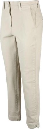 Marella Jeans - Dames - Slim Fit Broeken - Beige - XS - Katoen - Broeken