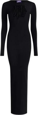 Jean Paul Gaultier JPG Logo Bodycon Jurk - Dames - Kleedjes - Zwart - S - Kleedjes
