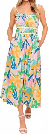 Flying Tomato The Perfect Vacation Dress In Multicolor