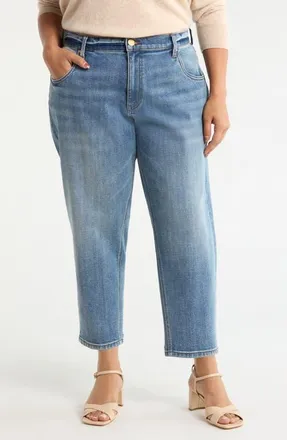 Kut from the Kloth Kit High Waist Crop Baggy Jeans in Discuss at Nordstrom, Size 16W