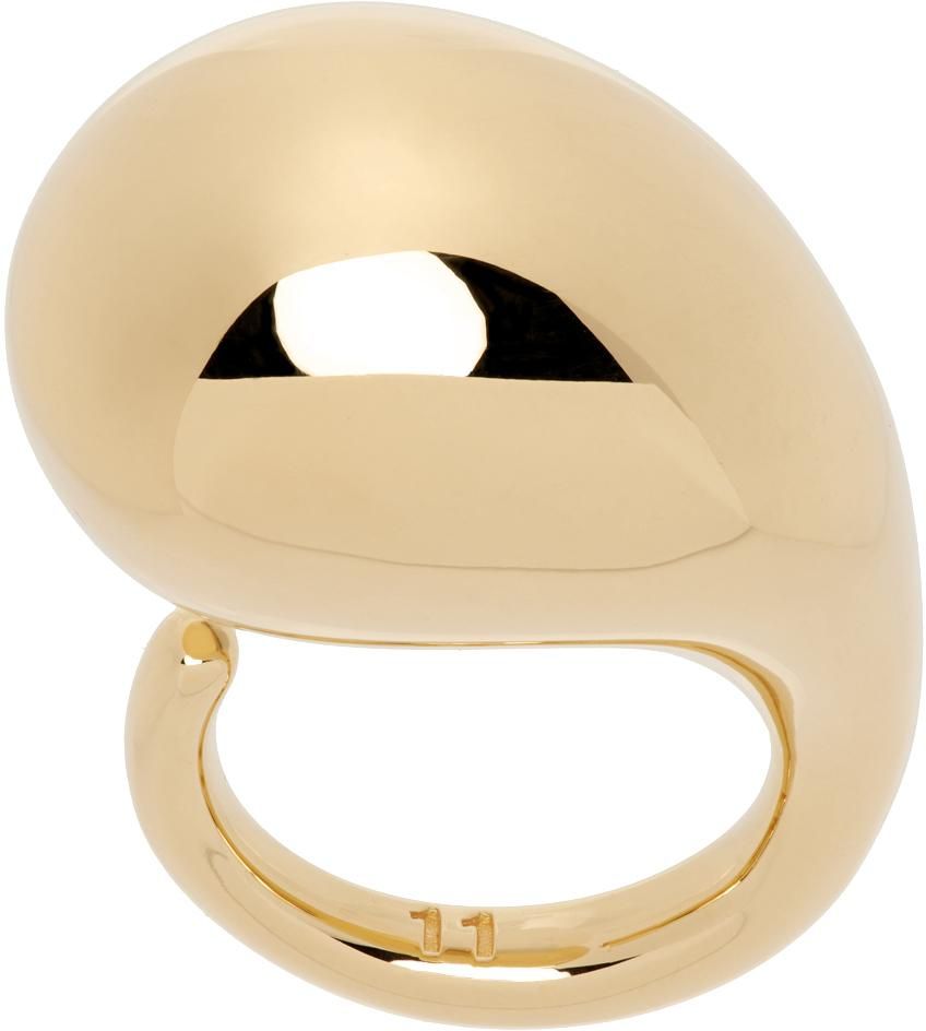 【Bottega Veneta】ゴールド Bolt リング Bottega Veneta: Gold Bolt Ring | SSENSE