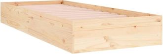vidaXL Vidaxl - Estructura Cama Individual Sin Colch&oacute;n Madera Maciza 90x190 Cm