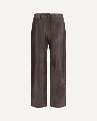 Magda Butrym Straight-leg leather Pants Female 36