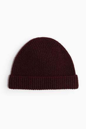 H&M Gerippte Beanie - Red