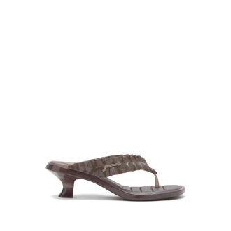 Ganni X Melissa Ruffled-strap Heeled Sandals