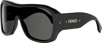 Fendi Screen Zonnebril - Dames - Accessoires - Zwart - Maat: ONE Size