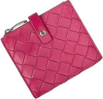 Bottega Veneta Pre-owned Fabric Wallet - Dames - Vintage Accessoires - Roze - ONE Size - Vintage