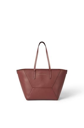Brunello Cucinelli Calfskin small BC Duo bag in Firebrick at Nordstrom