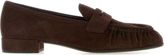Prada Dark Brown Slip-on Loafers