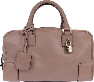 Loewe Amazona Bag Leather Pink Leather Handbag (Pre-Owned)