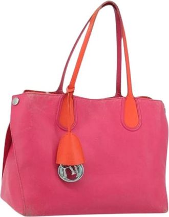 Dior Pre-owned Tote Bag - Dames - Vintage Shopper - Roze - ONE Size - Leer - Vintage