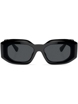 Versace Occhiali da sole geometrici Medusa - Nero