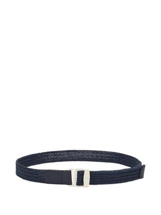 Ferragamo Gancini buckle belt - men - Fabric - 115 - Blue