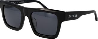 Replay Black Plastic Mens Sunglasses