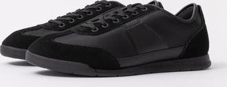 Boss Orange by Hugo Boss Mens Nitan with Structured Trims Low Profile Trainers in Black - Size UK 12