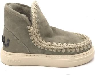 Mou Schoenen, Dames, Groen, 39 EU, Leer, Eskimo Sneaker Bold
