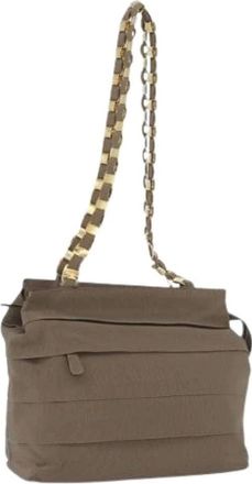 Ferragamo Pre-owned Shoulder Bags, female, Brown, Size: ONE SIZE Pre-owned Shoulder Bag