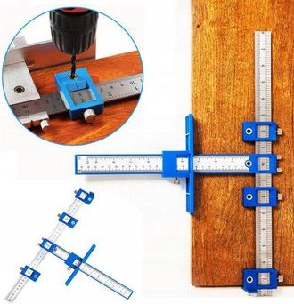 OEM Herramienta Multifuncional Para Trabajar La Madera, Trabajar Madera, Buscador + Bolsa Almacenamiento / Agujero 5 Mm / 410 300 Cm, Azul