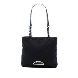 Dior Pre-owned Womens Nylon Malice Tote - Black Textile - One Size