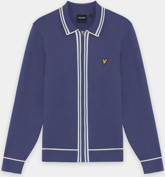 Lyle & Scott Mens Jacket in Medium Blue Viscose - Size X-Large