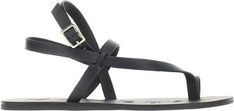 Maneb&igrave; Leather thong sandals Woman 37