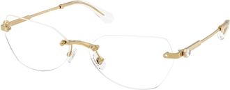Swarovski Sk 1031 Optisch montuur - Dames - Brillen - Geel - 58 MM - Accessoires